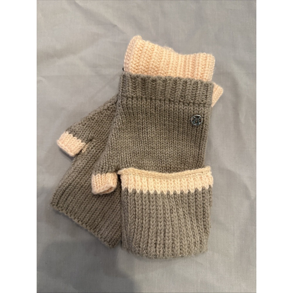 Lululemon Falling Freely Ribbed Merino Wool Blend Hand Warmers Gloves Women OS
